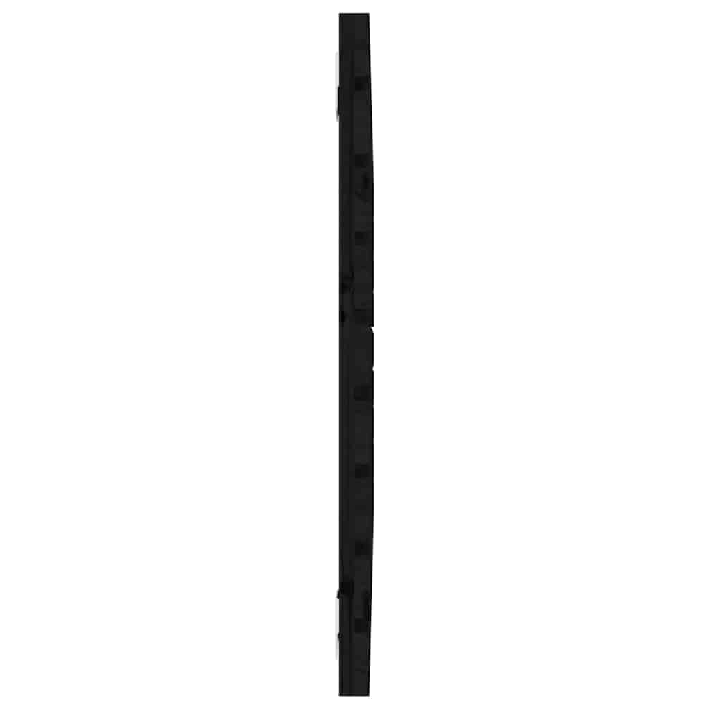 vidaXL Wall Headboard Black 96x3x63 cm Solid Wood Pine 5
