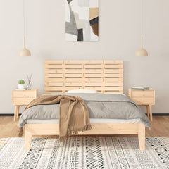 vidaXL Wall Headboard 126x3x63 cm Solid Wood Pine 3