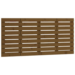 Wall Headboard 96x3x63 cm Solid Wood Pine Length 63 cm Honey brown 126 cm