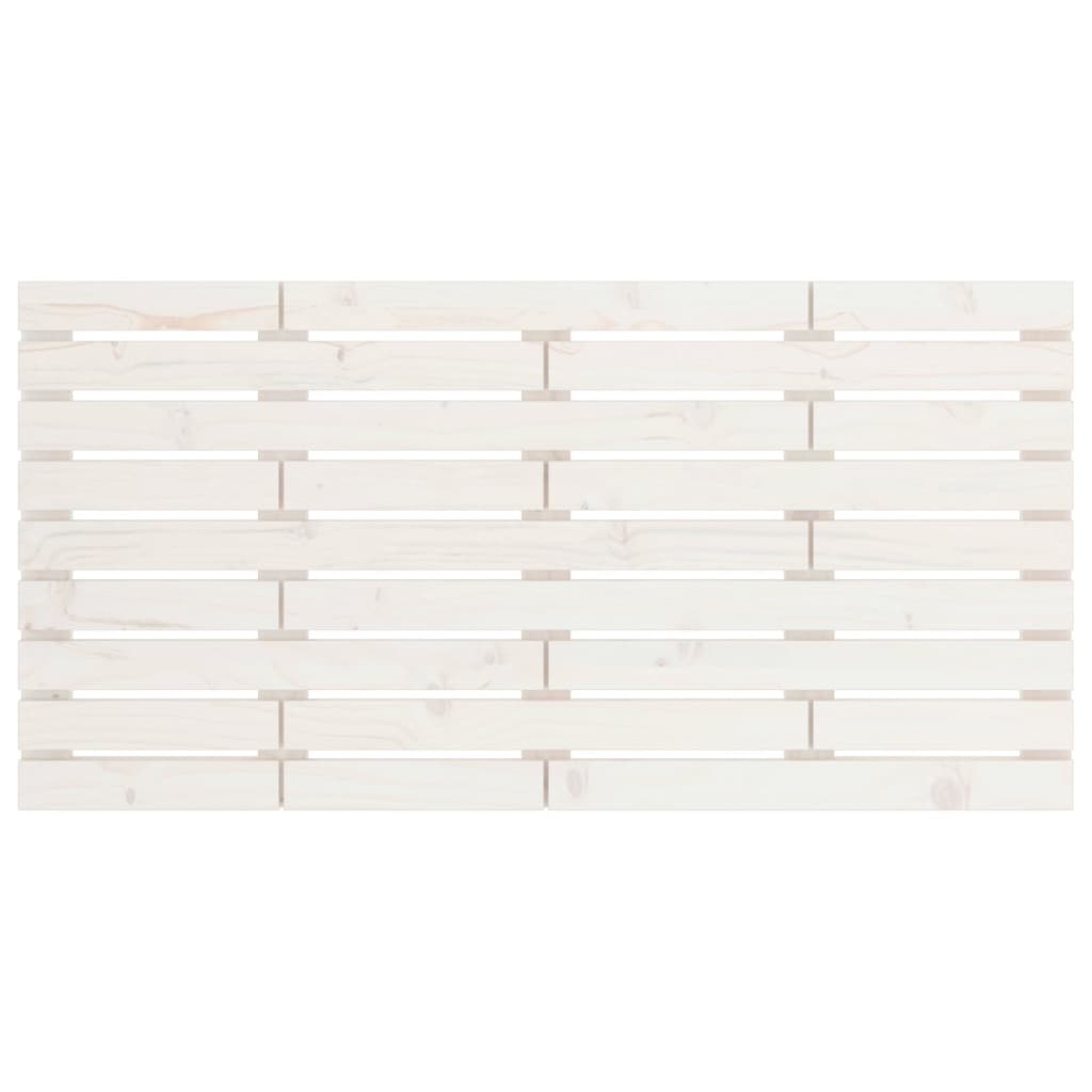 vidaXL Wall Headboard White 146x3x63 cm Solid Wood Pine 4