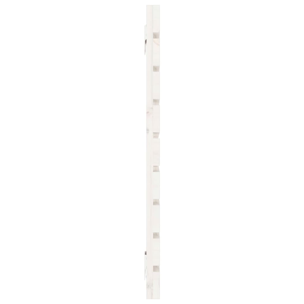 vidaXL Wall Headboard White 146x3x63 cm Solid Wood Pine 5