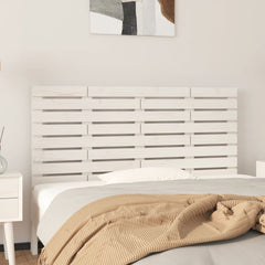 vidaXL Wall Headboard White 146x3x63 cm Solid Wood Pine 1