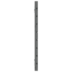 vidaXL Wall Headboard Grey 146x3x63 cm Solid Wood Pine 5