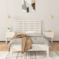 vidaXL Wall Headboard White 81x3x63 cm Solid Wood Pine 3