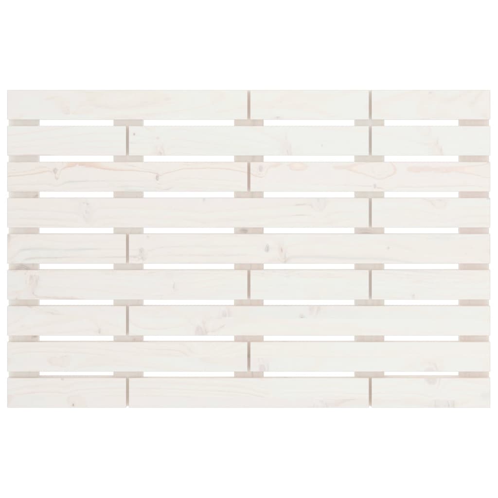 vidaXL Wall Headboard White 81x3x63 cm Solid Wood Pine 4