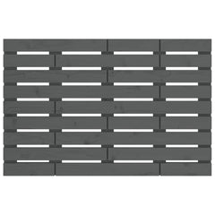 vidaXL Wall Headboard Grey 81x3x63 cm Solid Wood Pine 4