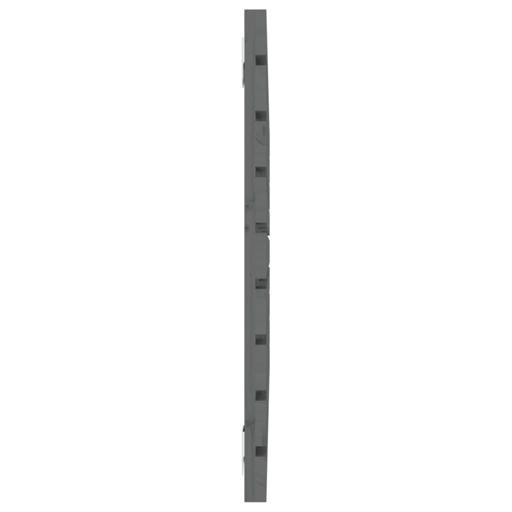 vidaXL Wall Headboard Grey 81x3x63 cm Solid Wood Pine 5