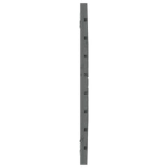 vidaXL Wall Headboard Grey 81x3x63 cm Solid Wood Pine 5