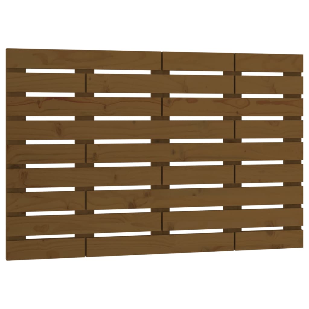 vidaXL Wall Headboard Honey Brown 81x3x63 cm Solid Wood Pine 2