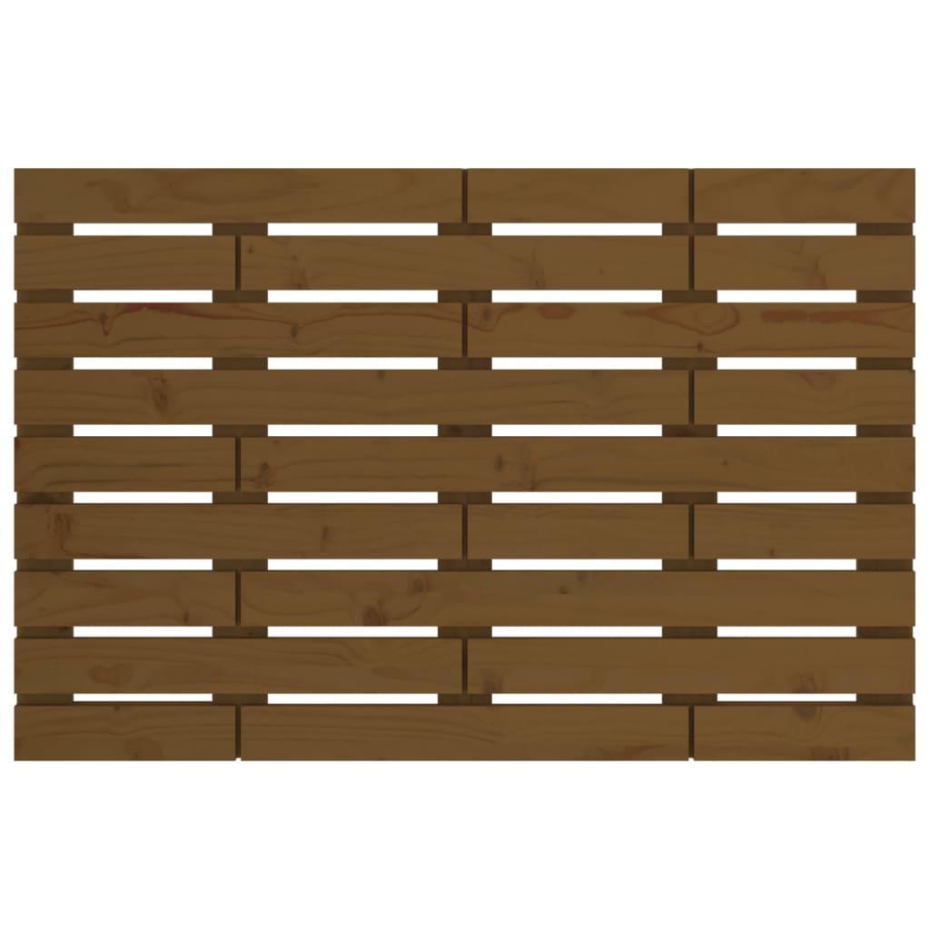 vidaXL Wall Headboard Honey Brown 81x3x63 cm Solid Wood Pine 4