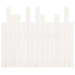 vidaXL Wall Headboard White 95.5x3x80 cm Solid Wood Pine 5