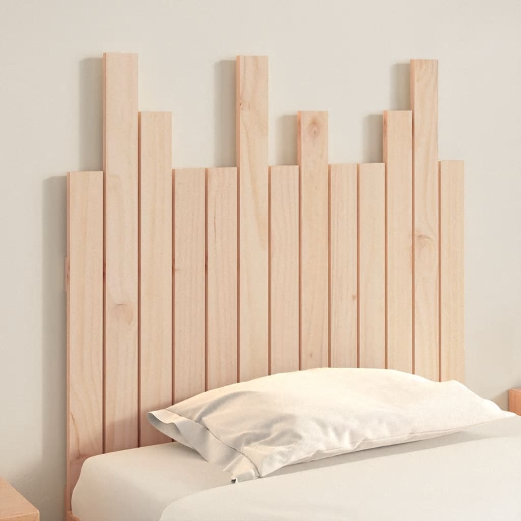 vidaXL Wall Headboard 82.5x3x80 cm Solid Wood Pine 3