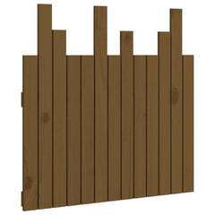 vidaXL Wall Headboard Honey Brown 82.5x3x80 cm Solid Wood Pine 2