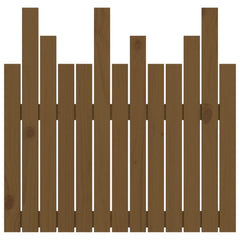 vidaXL Wall Headboard Honey Brown 82.5x3x80 cm Solid Wood Pine 5