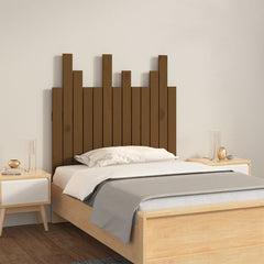 vidaXL Wall Headboard Honey Brown 82.5x3x80 cm Solid Wood Pine 1