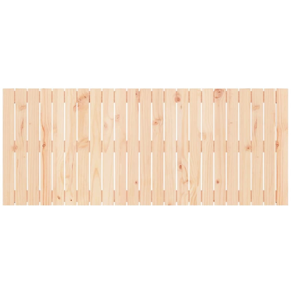Wall Headboard 108x3x60 cm Solid Wood Pine Natural 147 cm
