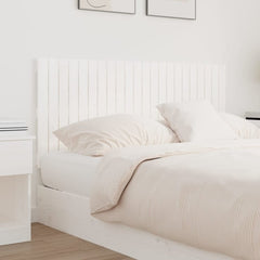 Wall Headboard 108x3x60 cm Solid Wood Pine White 140 cm