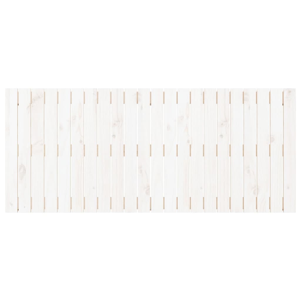 Wall Headboard 108x3x60 cm Solid Wood Pine White 140 cm