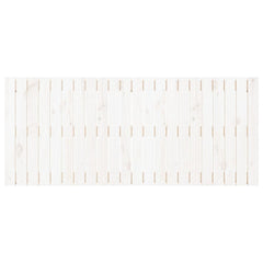Wall Headboard 108x3x60 cm Solid Wood Pine White 140 cm