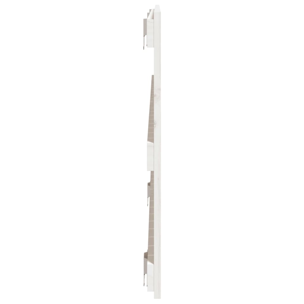 Wall Headboard 108x3x60 cm Solid Wood Pine White 140 cm