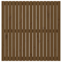 vidaXL Wall Headboard Honey Brown 108x3x110 cm Solid Wood Pine 4