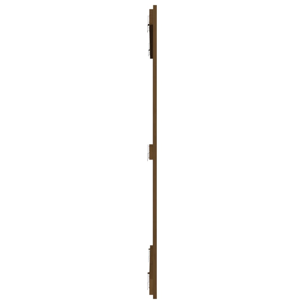 vidaXL Wall Headboard Honey Brown 108x3x110 cm Solid Wood Pine 5