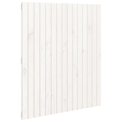 vidaXL Wall Headboard White 95.5x3x110 cm Solid Wood Pine 2