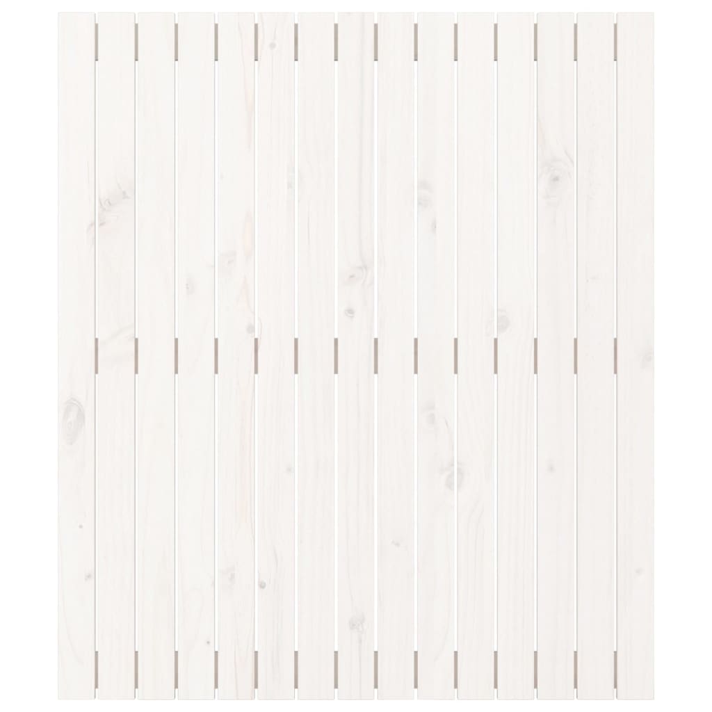 vidaXL Wall Headboard White 95.5x3x110 cm Solid Wood Pine 4