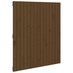 vidaXL Wall Headboard Honey Brown 95.5x3x110 cm Solid Wood Pine 2