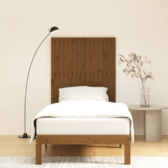 vidaXL Wall Headboard Honey Brown 95.5x3x110 cm Solid Wood Pine 3
