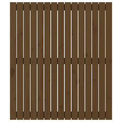 vidaXL Wall Headboard Honey Brown 95.5x3x110 cm Solid Wood Pine 4