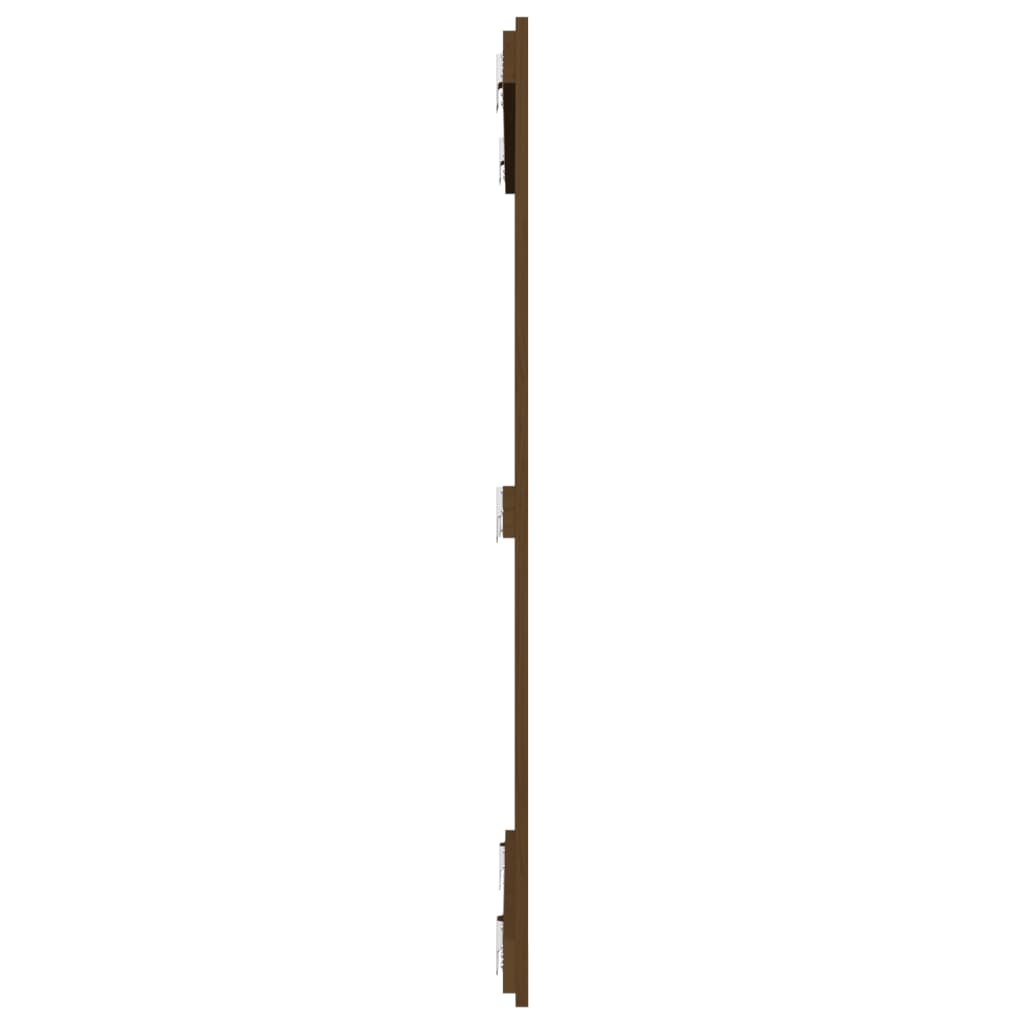 vidaXL Wall Headboard Honey Brown 95.5x3x110 cm Solid Wood Pine 5