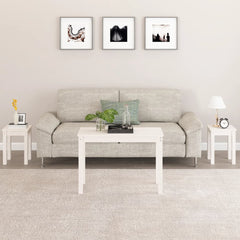 Nesting Tables 3 pcs Solid Wood Pine White