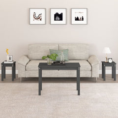 Nesting Tables 3 pcs Solid Wood Pine Grey