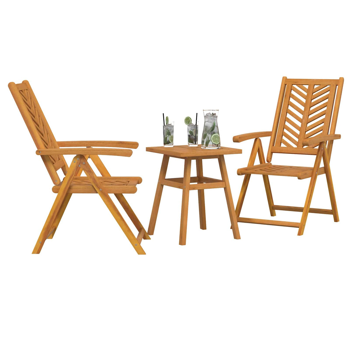 vidaXL Garden Dining Set 3 pcs Brown Solid Acacia Wood 3