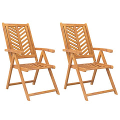 Garden Chair Brown Solid Acacia Wood 2