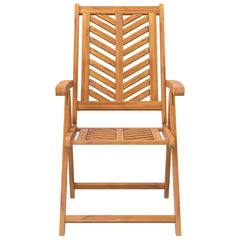 Garden Chair Brown Solid Acacia Wood 2