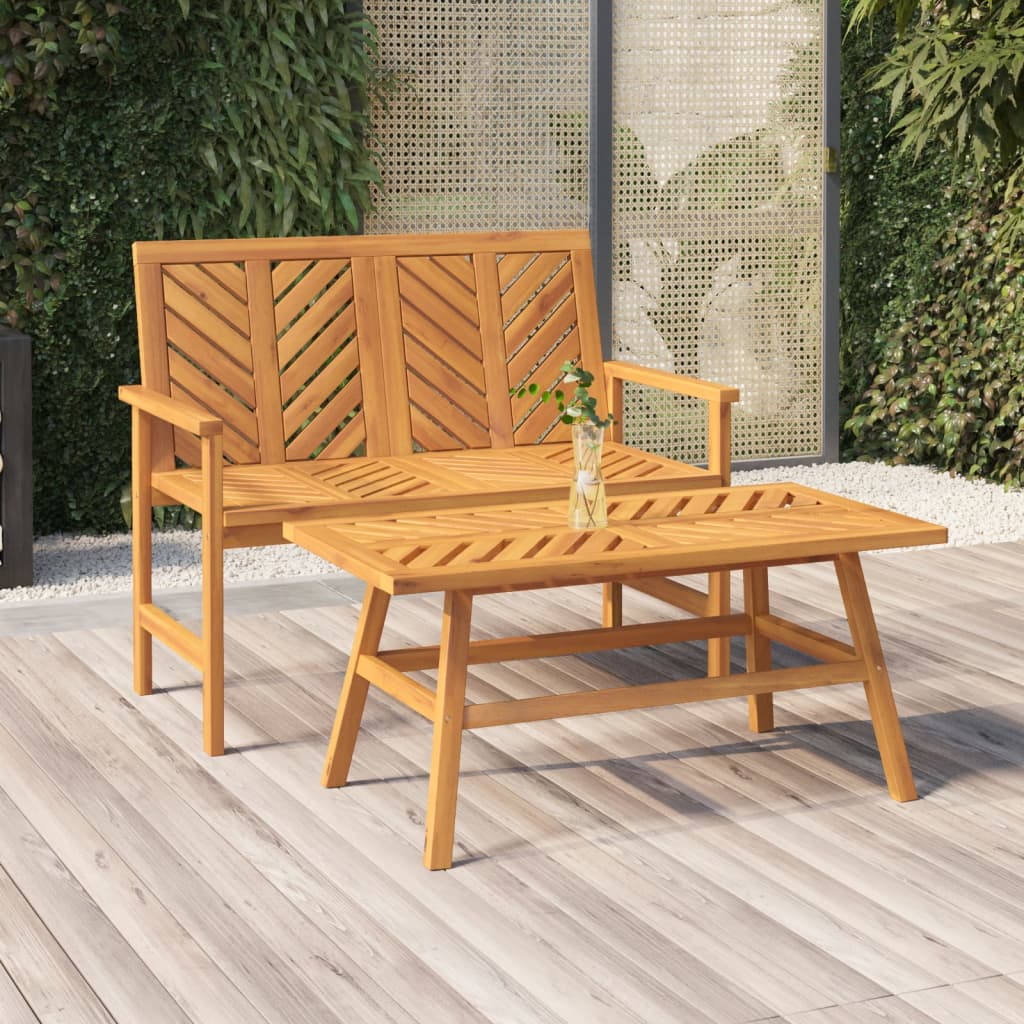 vidaXL Garden Bench 109 cm Solid Wood Acacia 1