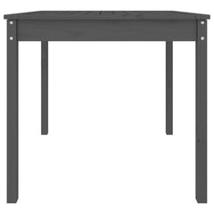 vidaXL Garden Table Grey 82.5x82.5x76 cm Solid Wood Pine 6