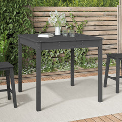 vidaXL Garden Table Grey 82.5x82.5x76 cm Solid Wood Pine 1