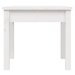 Garden Bench White Solid Wood Pine, image 4