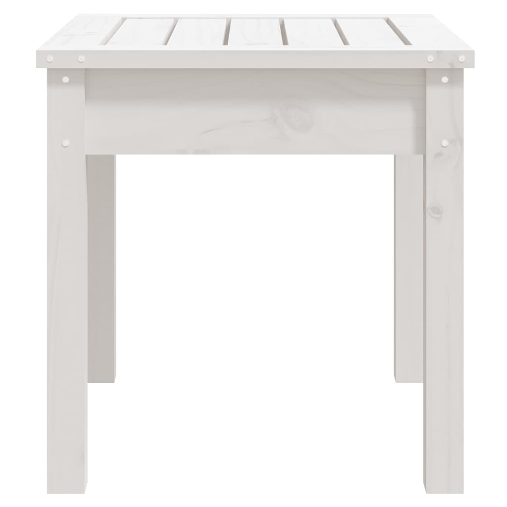 Garden Bench White Solid Wood Pine, image 5