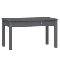 Garden Bench Grey Solid Wood Pine, image 2