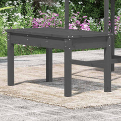 Garden Bench Grey Solid Wood Pine, image 3