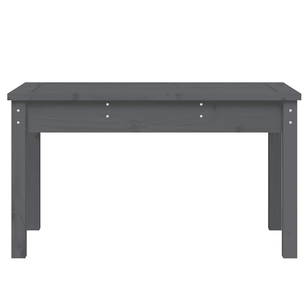 Garden Bench Grey Solid Wood Pine, image 4