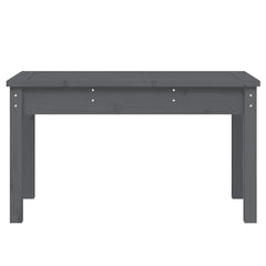 Garden Bench Grey Solid Wood Pine, image 4