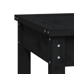vidaXL Garden Bench Black 80x44x45 cm Solid Wood Pine 6