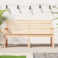 vidaXL Garden Bench 159.5x48x91.5 cm Solid Wood Pine 1