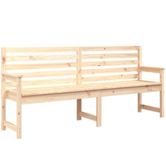vidaXL Garden Bench 203.5x48x91.5 cm Solid Wood Pine 2