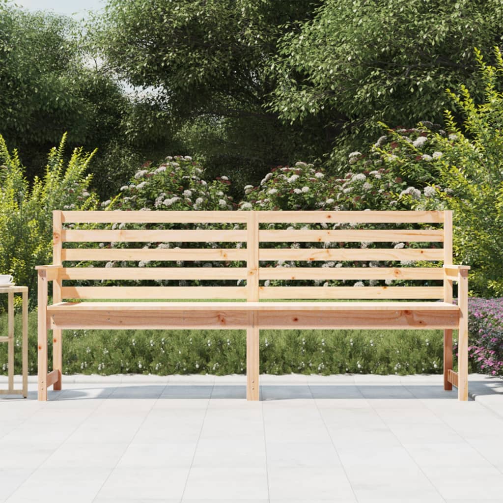 vidaXL Garden Bench 203.5x48x91.5 cm Solid Wood Pine 3